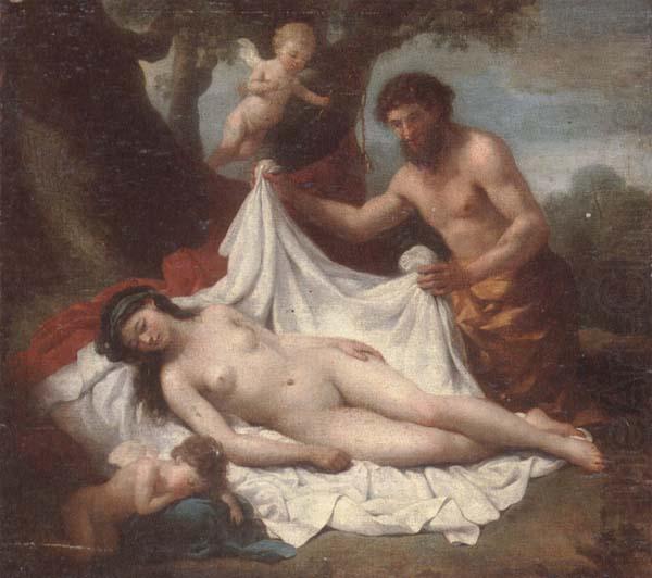 Jupiter and antiope, unknow artist